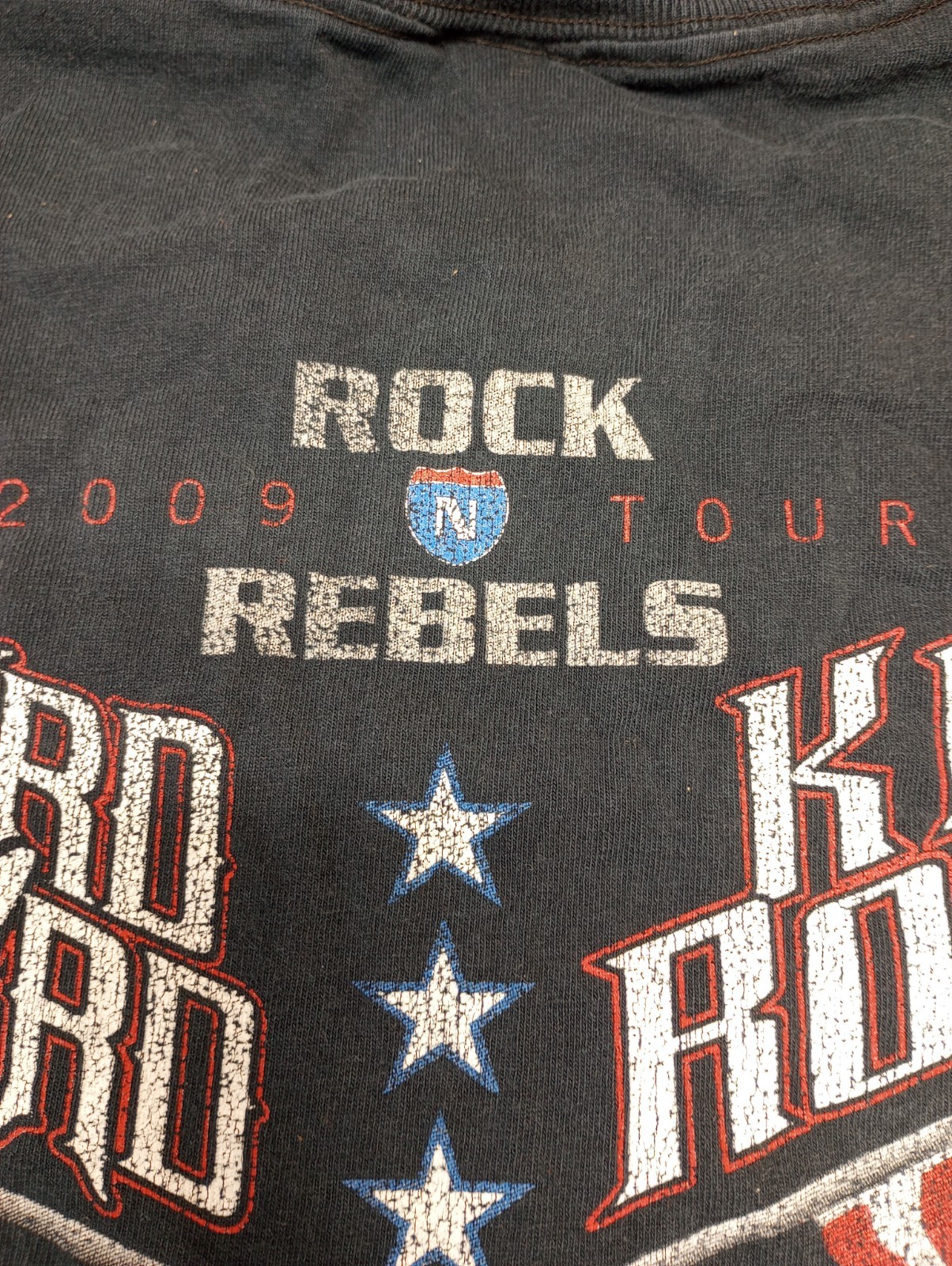 Lynyrd Skynyrd Kid Rock 2009 Rock Rebels Tour Concert T-shirt Large