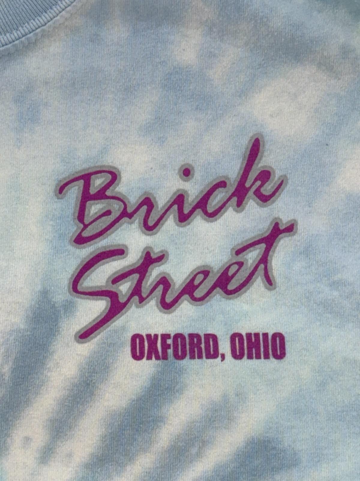 Brick Street Colortone T-Shirt Men’s M Blue Tie-Dye 100% Cotton YGI I5-39