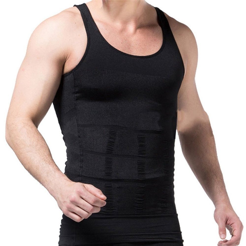 FAJAS Mens Body Slimming Tummy Shaper Underwear Shapewear Waist Slim Girdle Vest