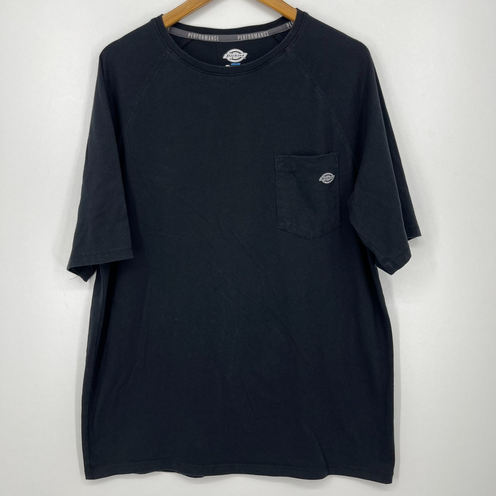 Dickies Pocket T-Shirt Men&rsquo;s Size XLT Tall Black Cooling Temp-iQ Performance