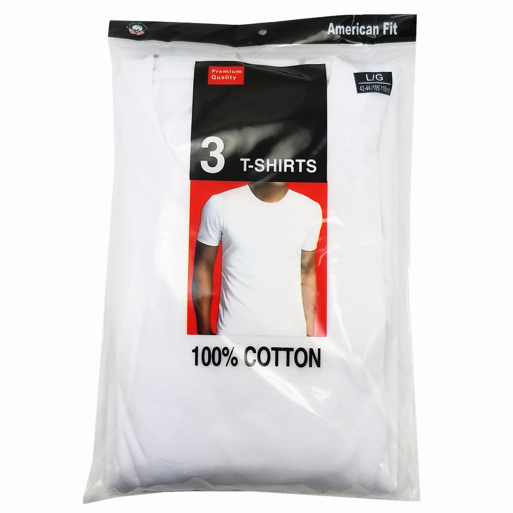6 Pack Men&rsquo;s 100% Cotton Tagless Crew-Neck T-Shirt Undershirt Tee White S-XL