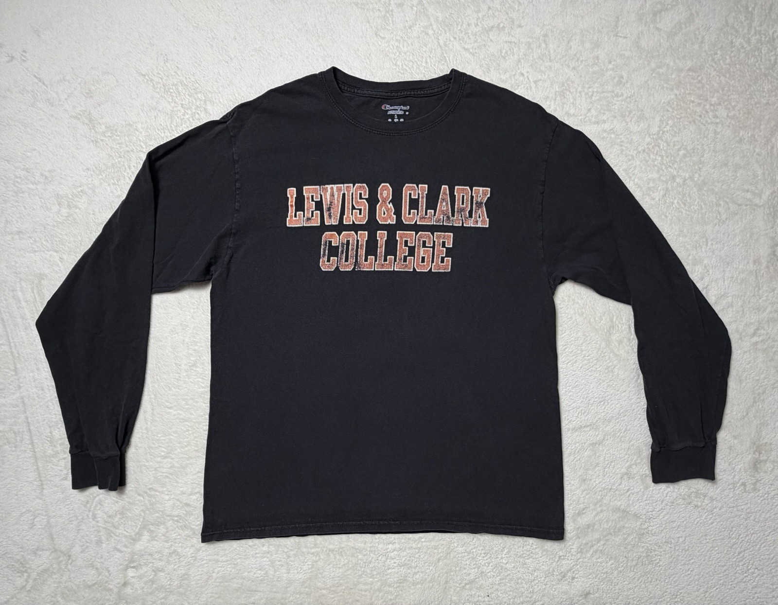 Champion Lewis & Clark College Long Sleeve T-Shirt Men&rsquo;s Large Black Collegiate
