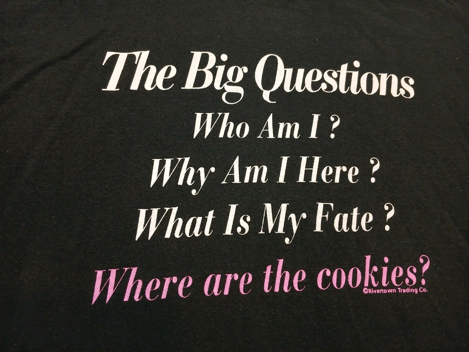 VTG Mens L Single Stitch Black T Shirt Funny Baking Comedy Shirt