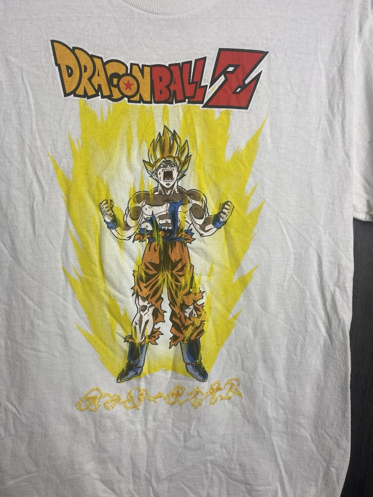Dragon Ball-Z Super Saiyan T-shirt size Adult Medium White
