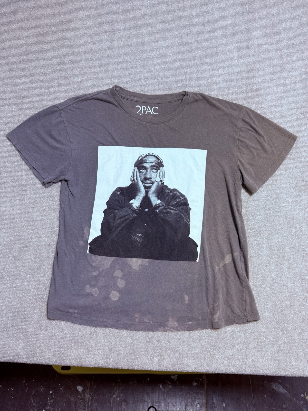 2PAC SHAKUR 2PAC Rap Hip Hop Gray Official T-Shirt Men&rsquo;s L