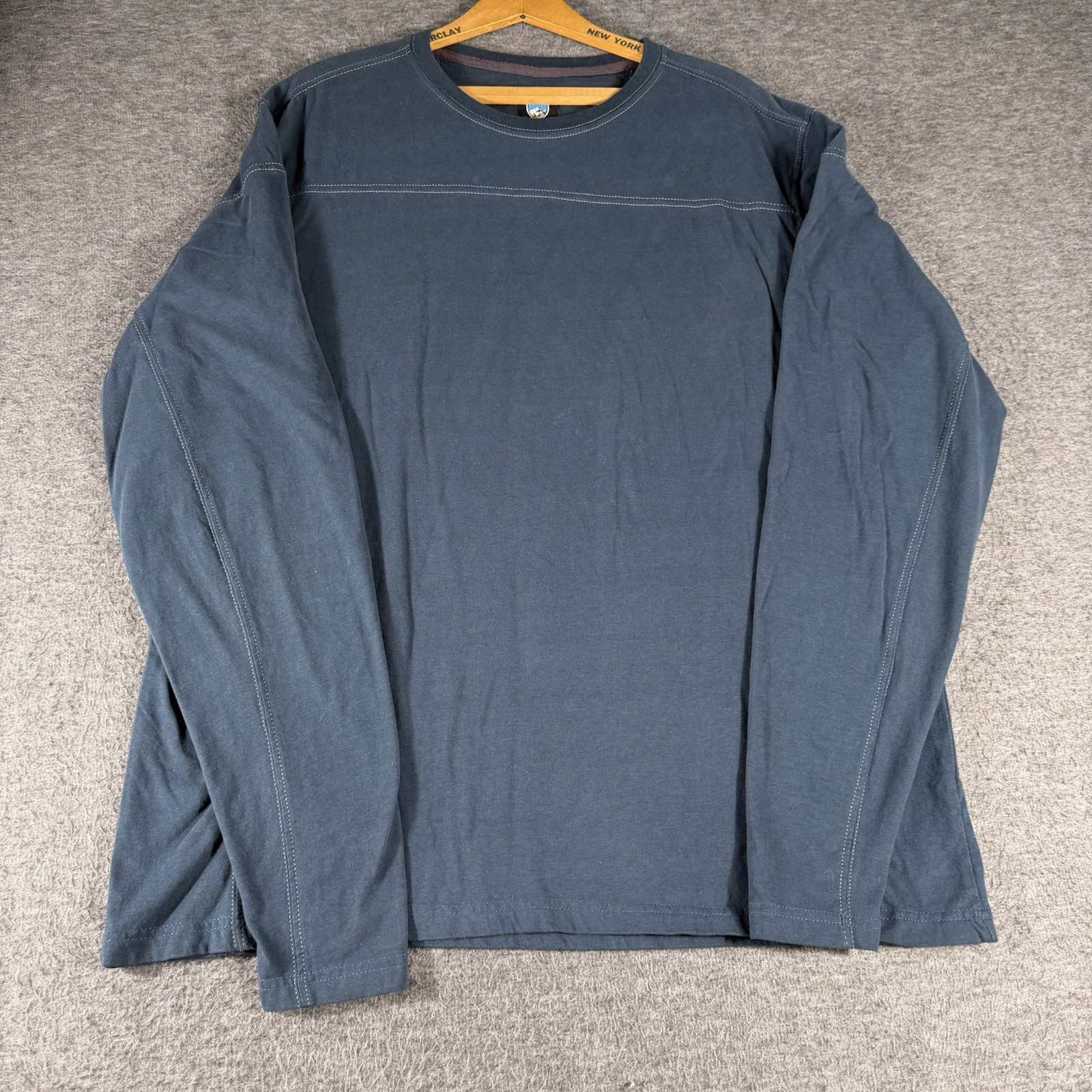 Kuhl Men’s Long Sleeve Shirt Size XL Organic Cotton Hiking Outdoor Base Layer