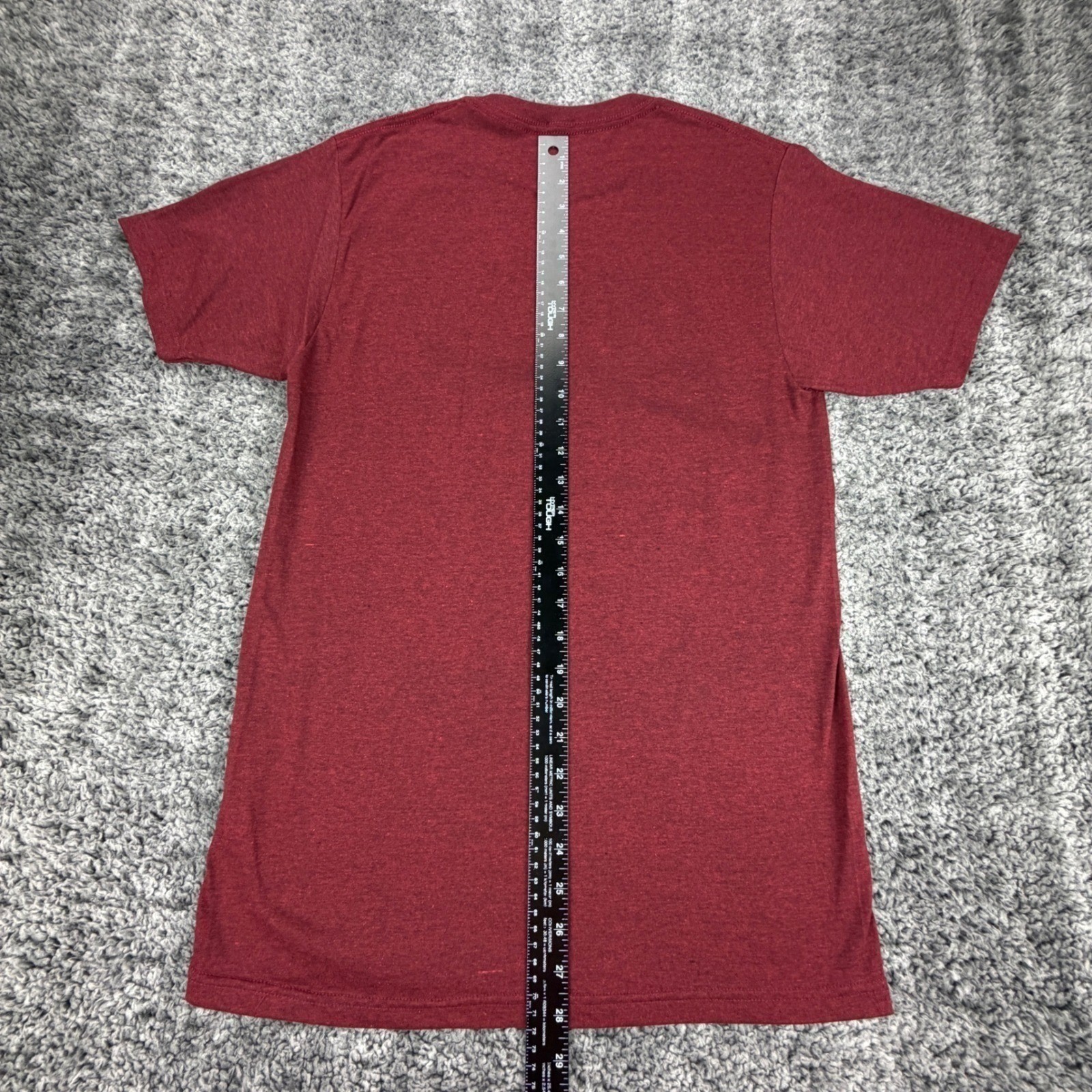 NEW Dr Pepper Logo Men&rsquo;s M Red Heather T-Shirt Tee Luv Graphic Cotton Blend