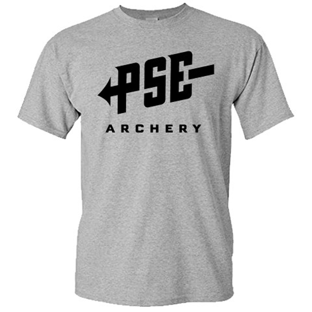 PSE Archery Bows Hunting Hunter Men&rsquo;s Gray T-Shirt S-5XL
