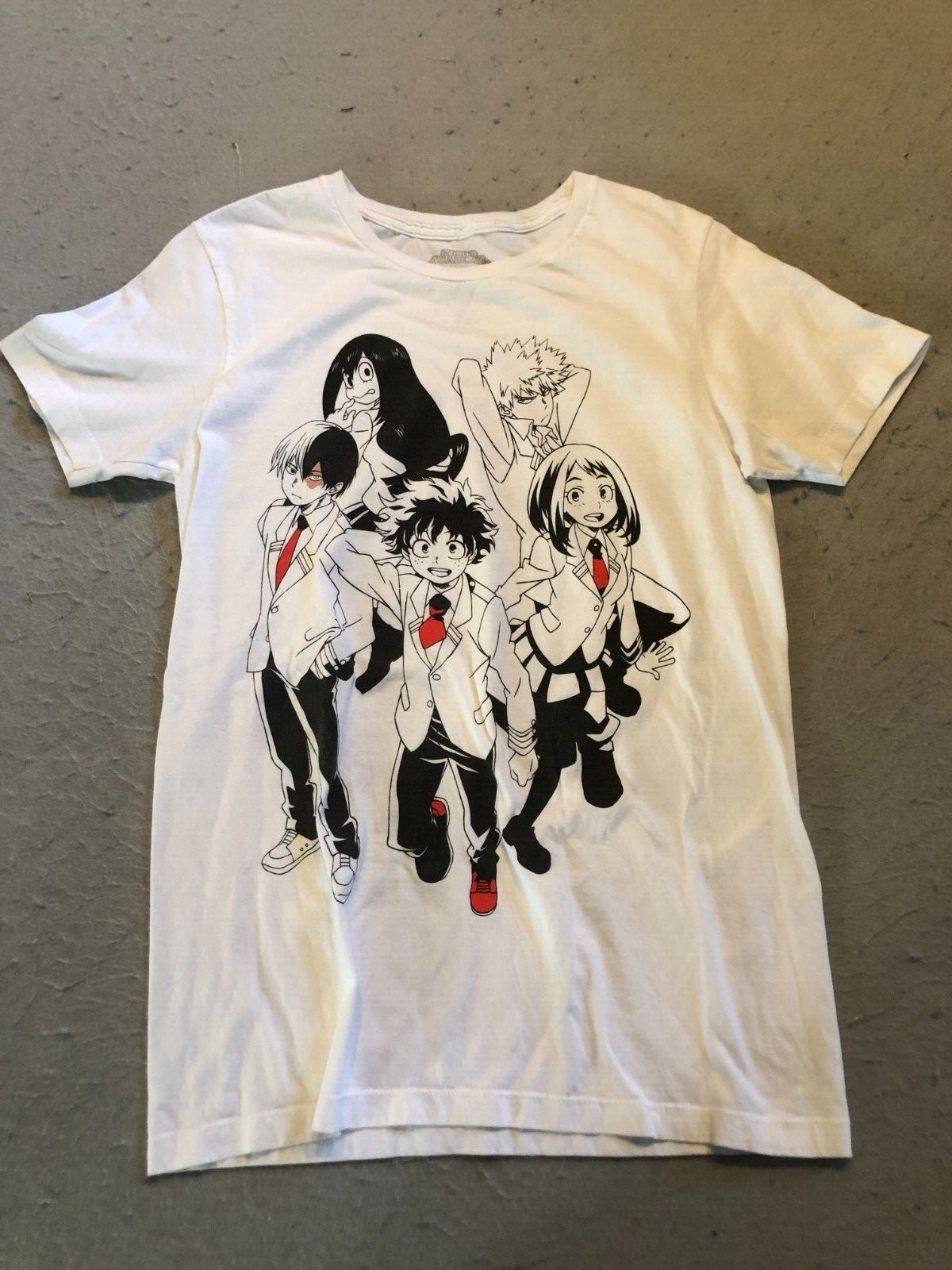 My Hero Academia Shirt Men&rsquo;s Medium Anime White Cotton Tee