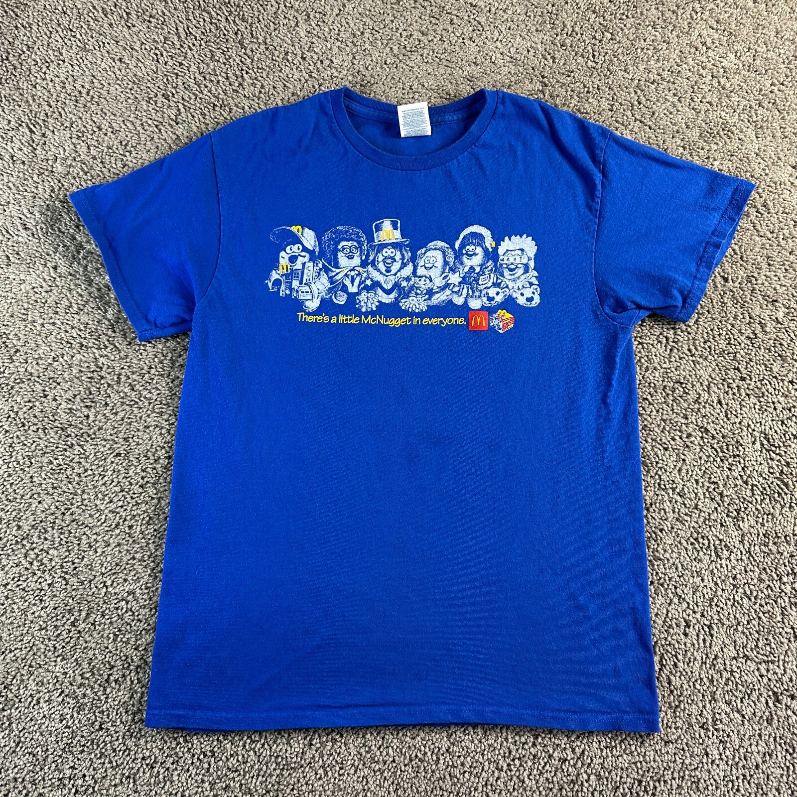 Mcdonalds Kerwin Frost Shirt Men Medium Blue A Little McNugget In Everyone