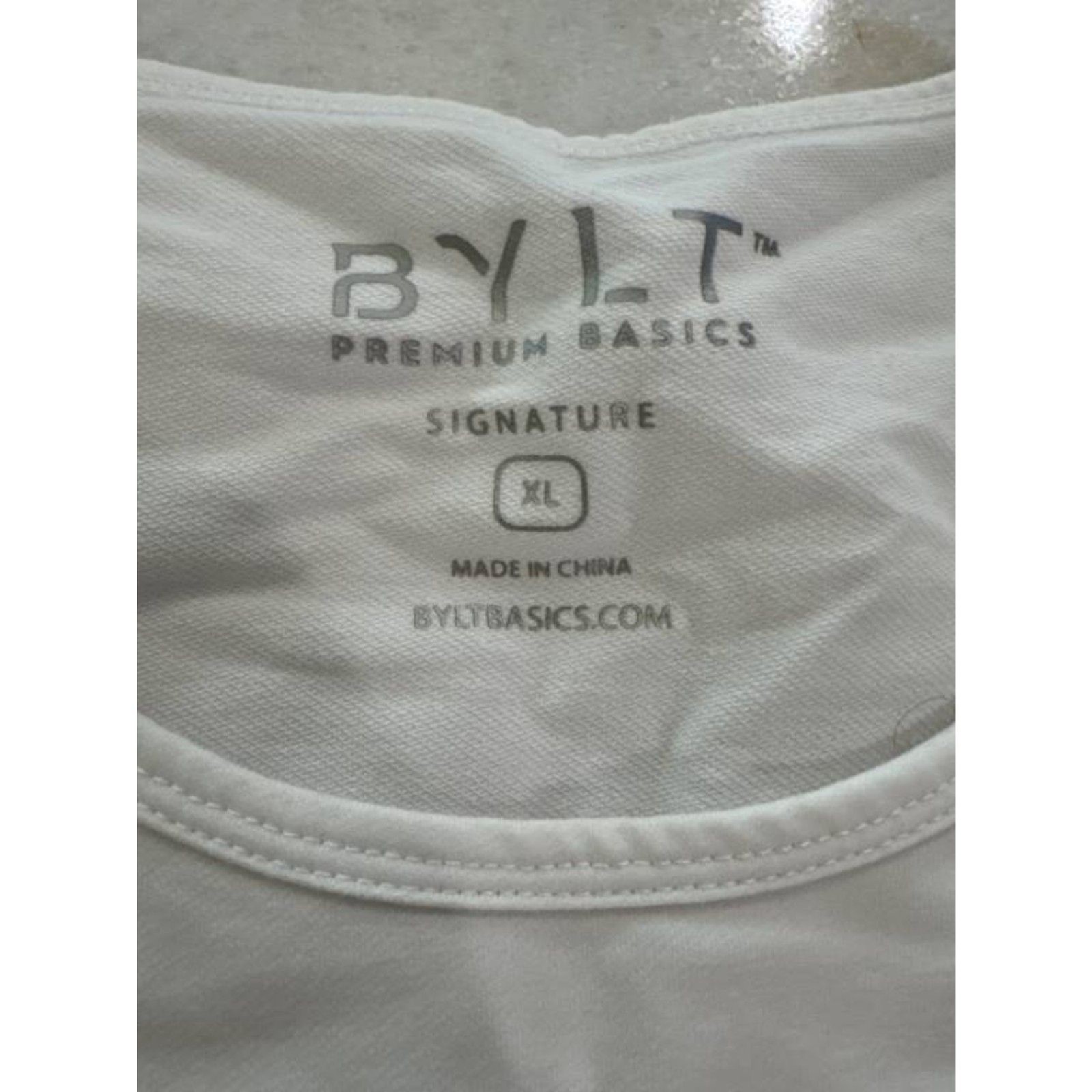 BYLT Premium Basics Signature Tank Top White XL Men&rsquo;s