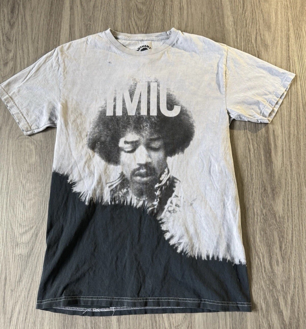 Jimi Hendrix Authentic Hendrix Black Tie Dye Cotton T-Shirt Size Small