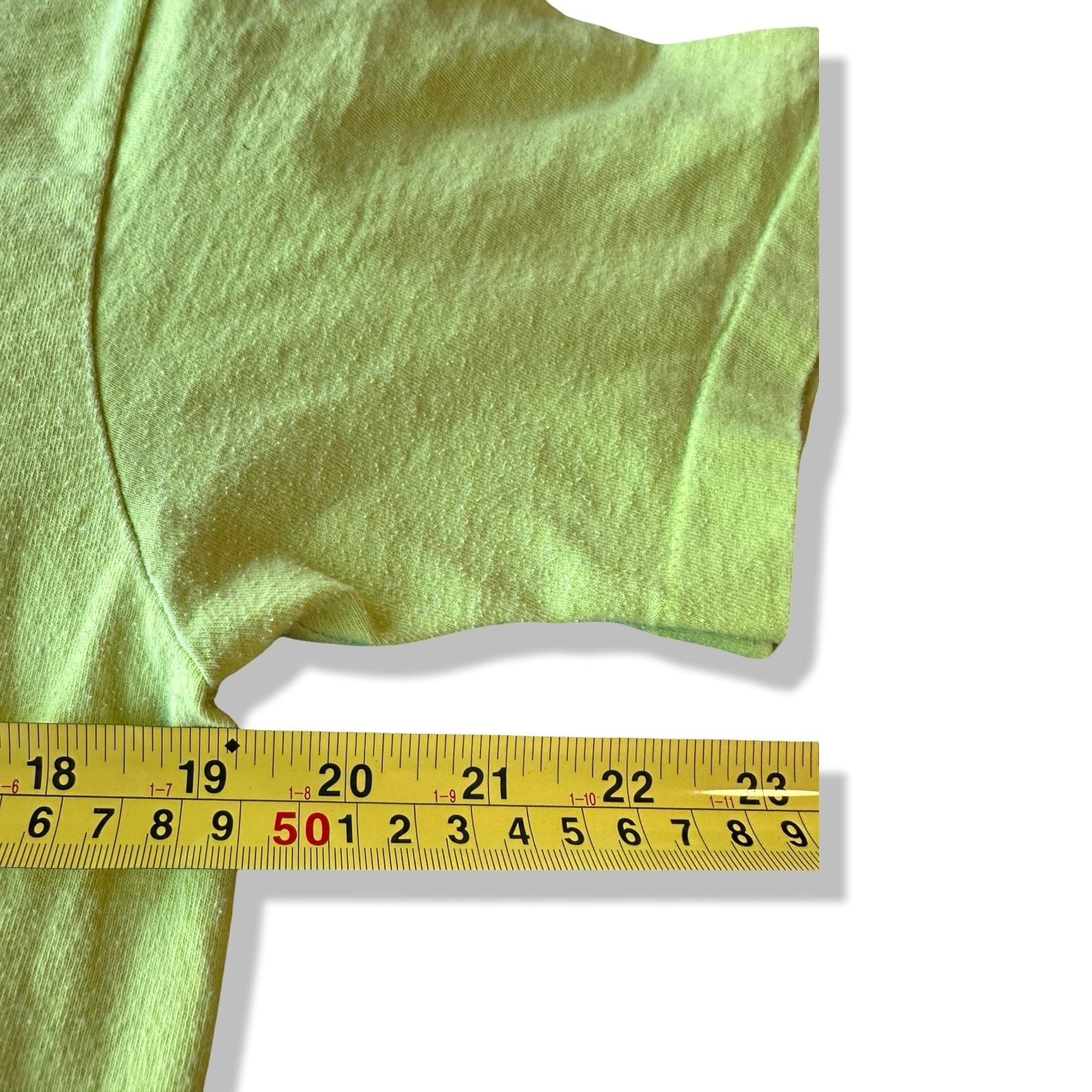 Vintage 90s Panama Jack Single Stitch T-Shirt Neon Yellow Size L