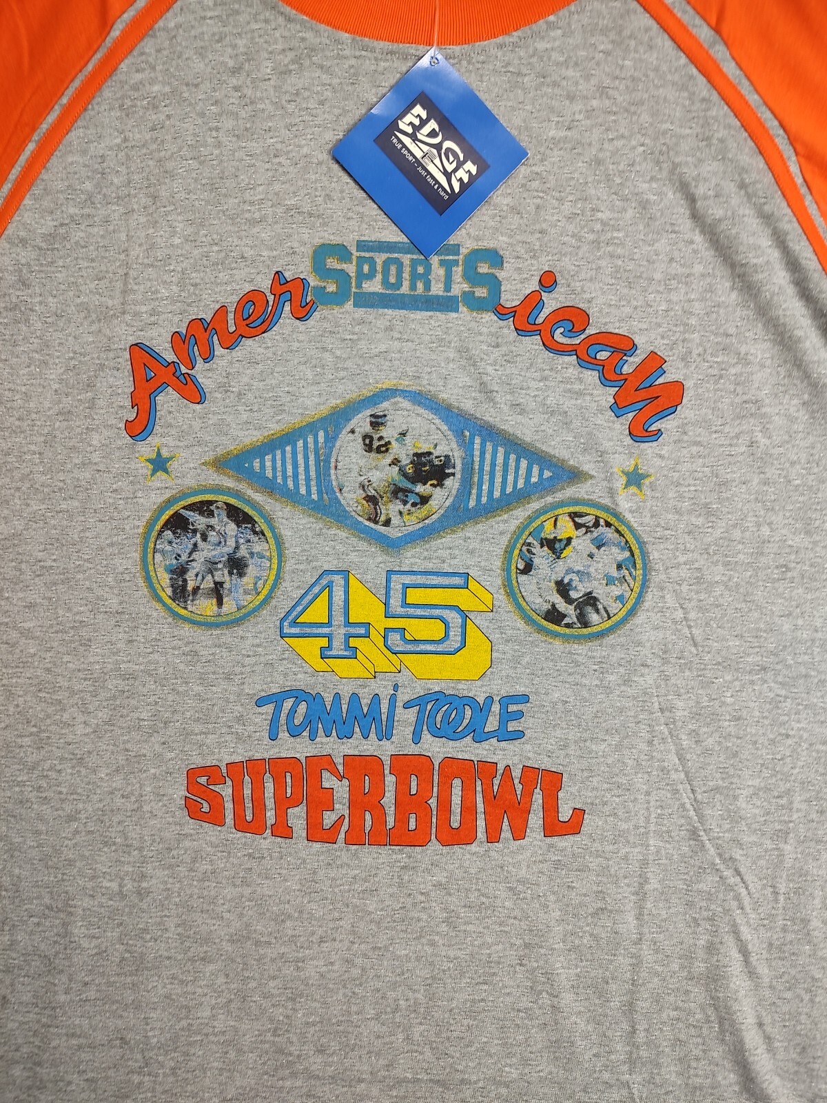 American Sports Short Adult Extra Large Gray Orange Super Bowl 45 Active Mens