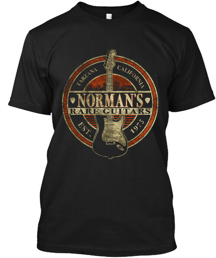 Limited NEW Norman&rsquo;s Rare Guitars American Rare Guitar Art Vintage T-Shirt S-5XL