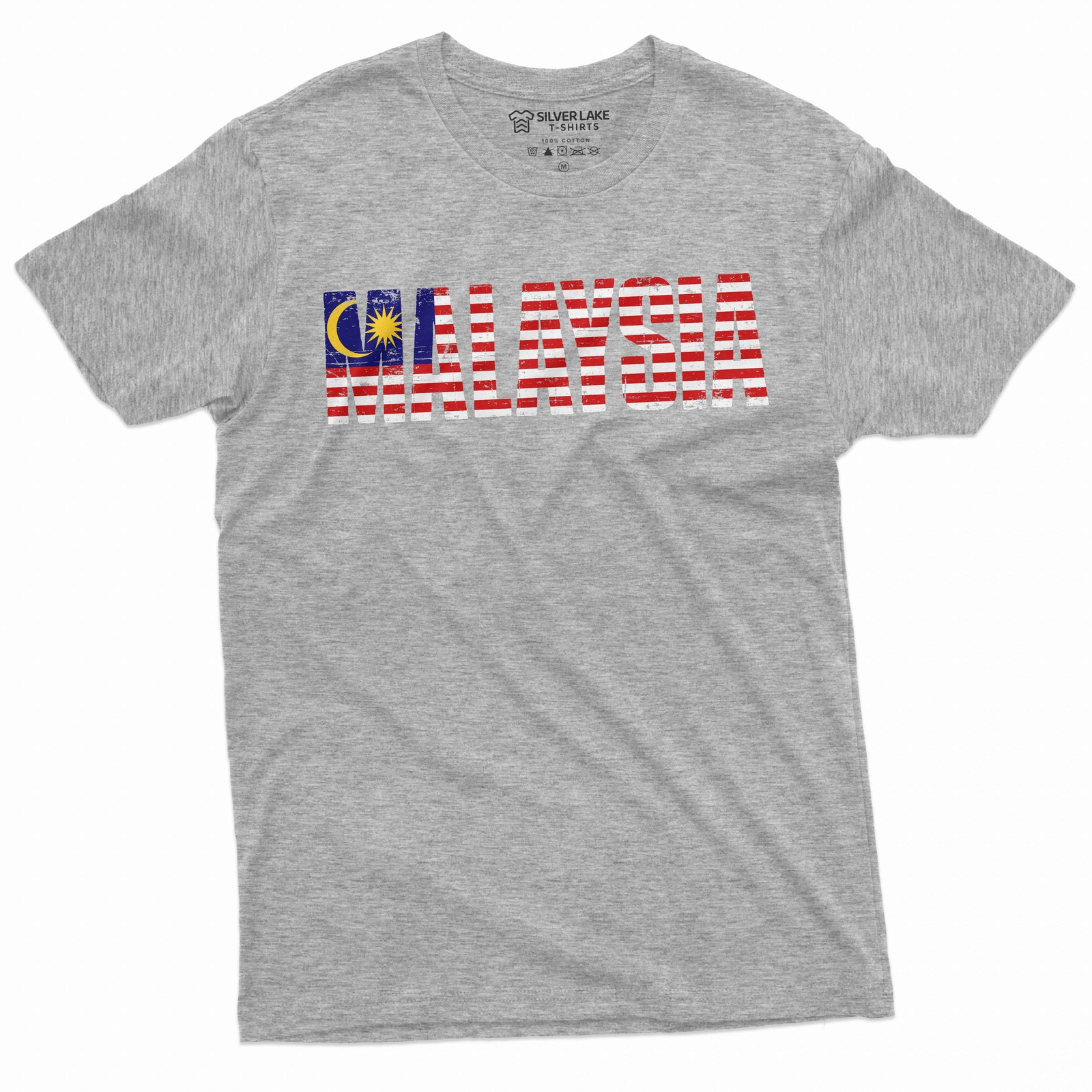 Men&rsquo;s Malaysia T-shirt Malaysia coat of arms flag patriotic nation country tee