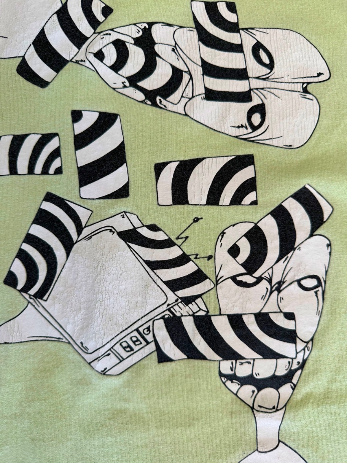 CHROME HEARTS & MATTY BOY Rare « Lust » T Shirt Lime Green XL PTP 24&Prime;