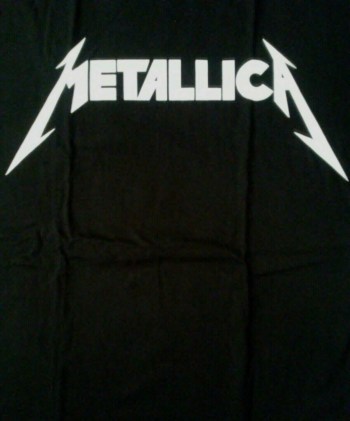 FREE SAME DAY SHIPPING Classic METALLICA Logo Black Shirt Large