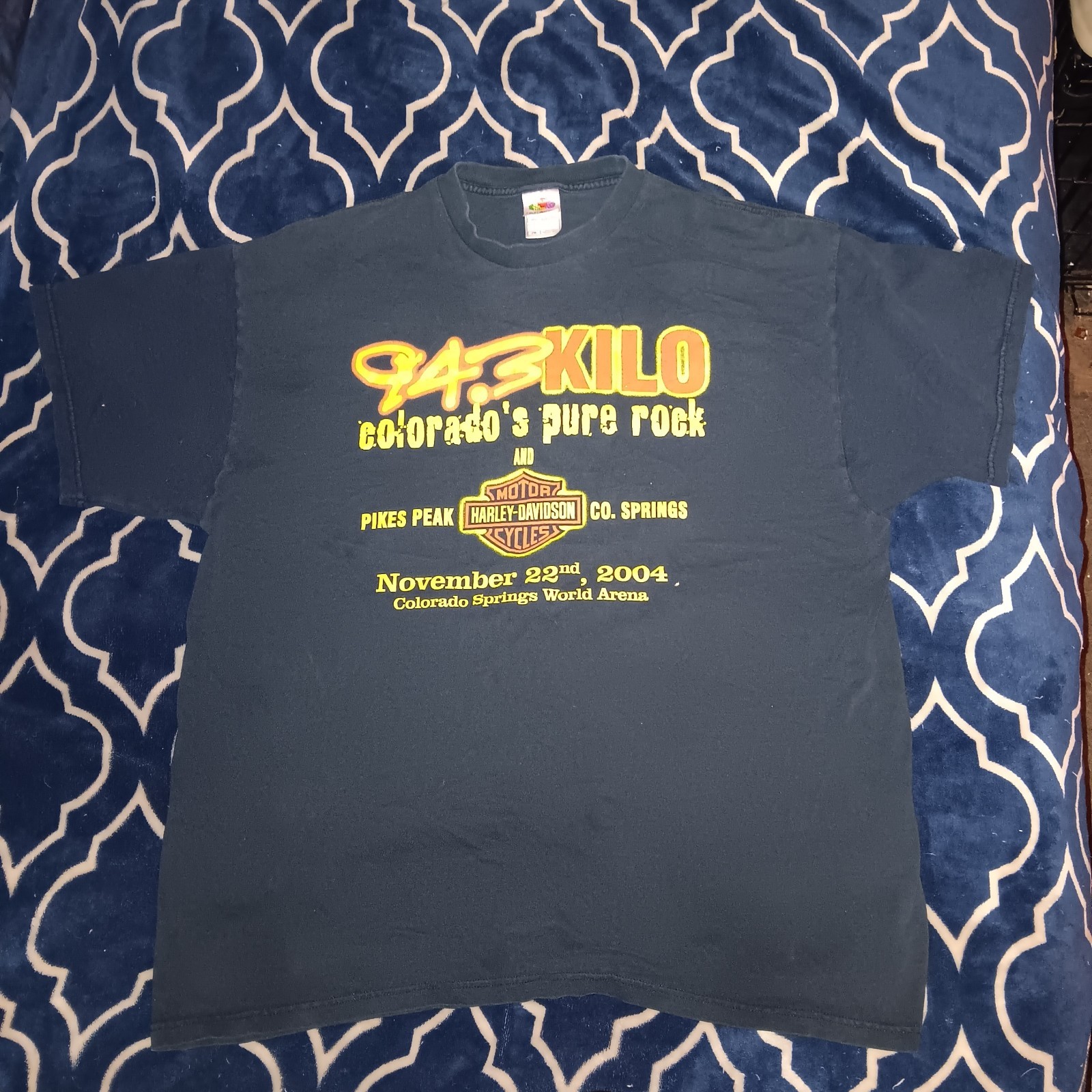 Vintage 2004 94.3 Kilo, Harley, Kornukopia Concert Tee Size 2xl Fits Like 1xl