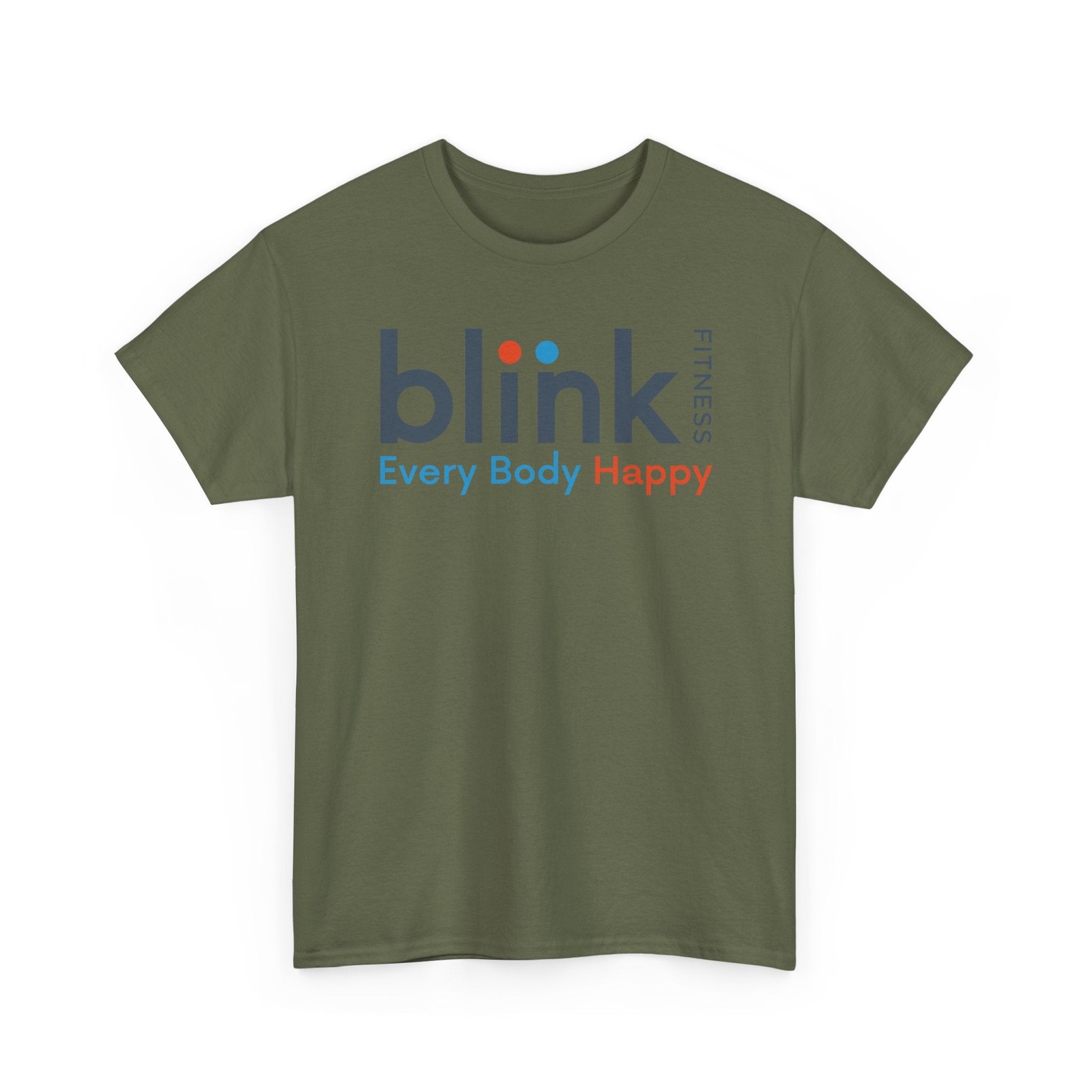 Blink Fitness T-Shirt Defunct Gym Chain Every Body Happy Workout Tee