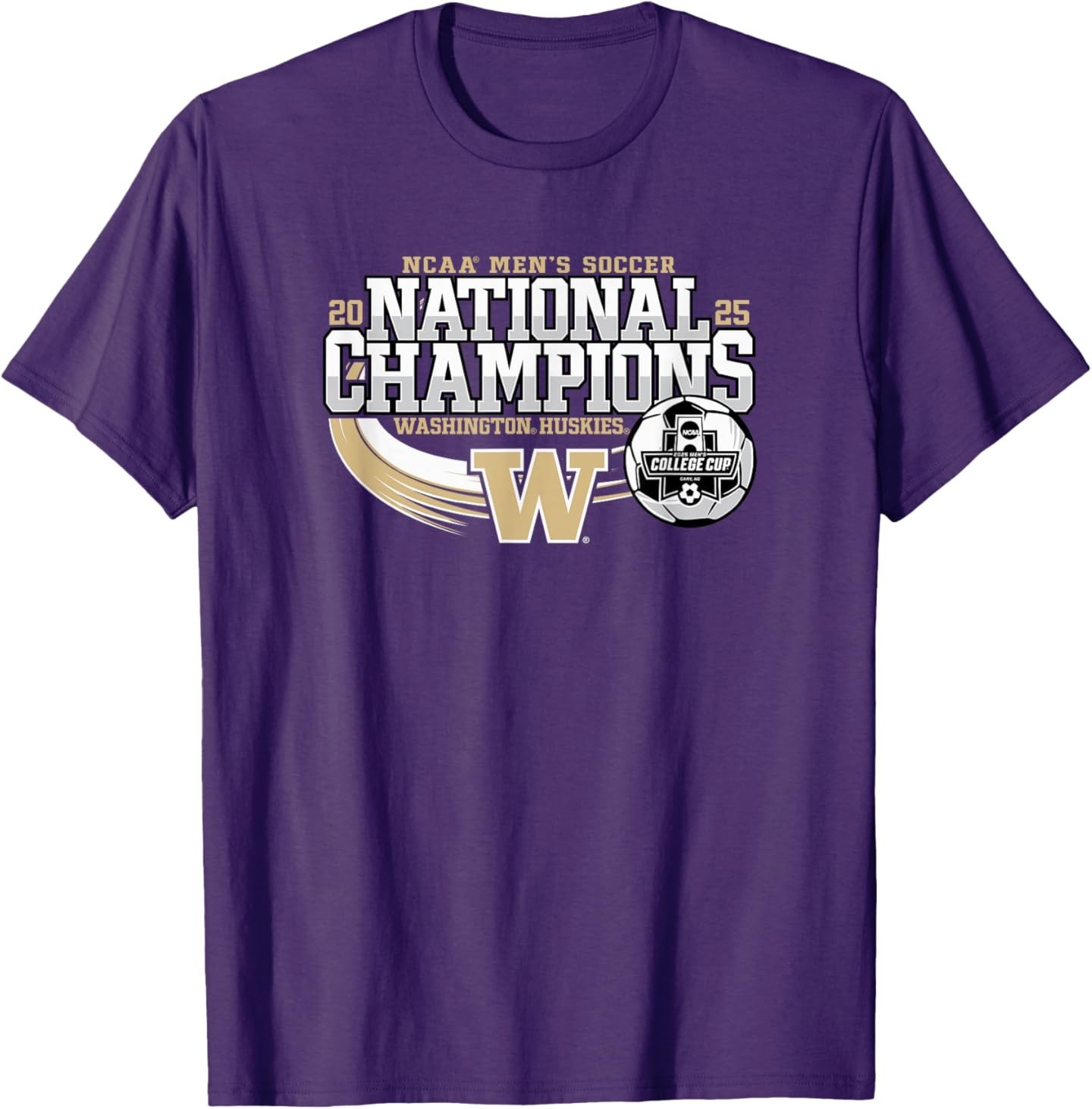 Washington Huskies National Champs 2025 Men&rsquo;s Soccer T-Shirt