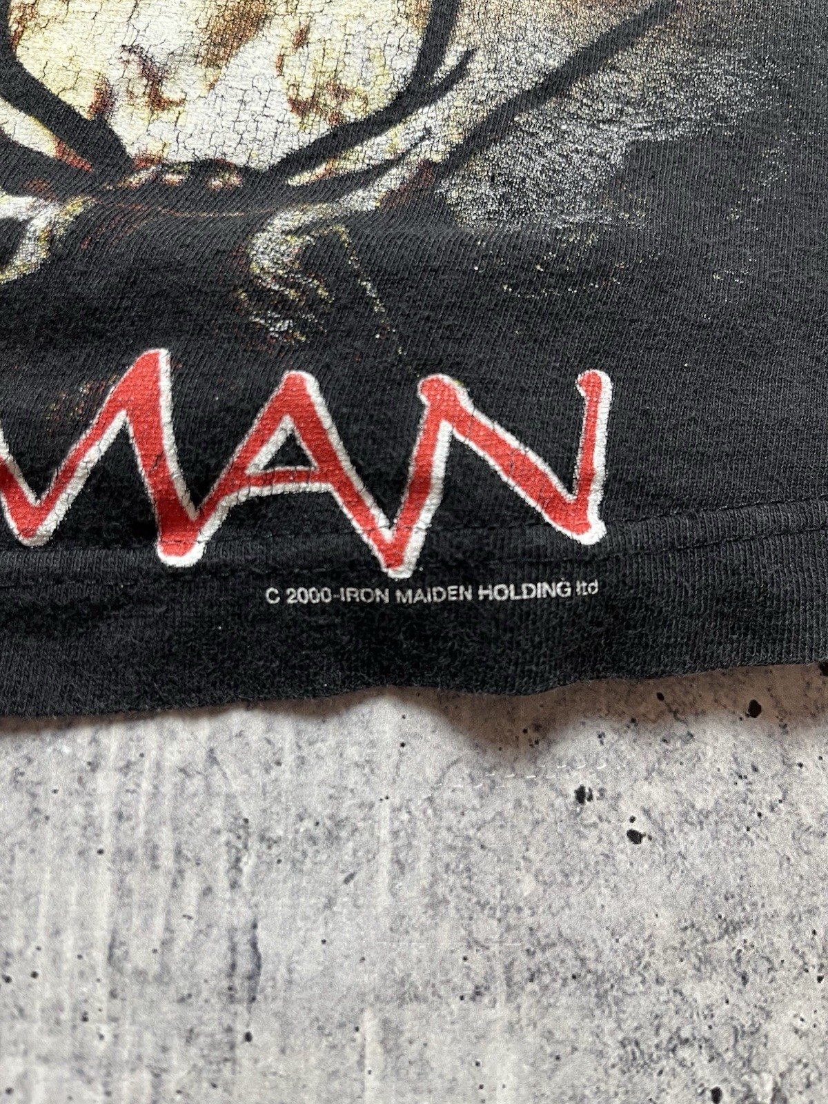 Vintage 2000 Iron Maiden The Wicker Man Band T-Shirt Y2K Heavy Metal Size