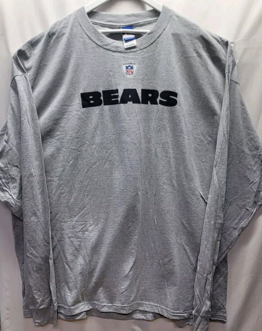 Chicago Bears Long Sleeve Play Dry Gray T-Shirt