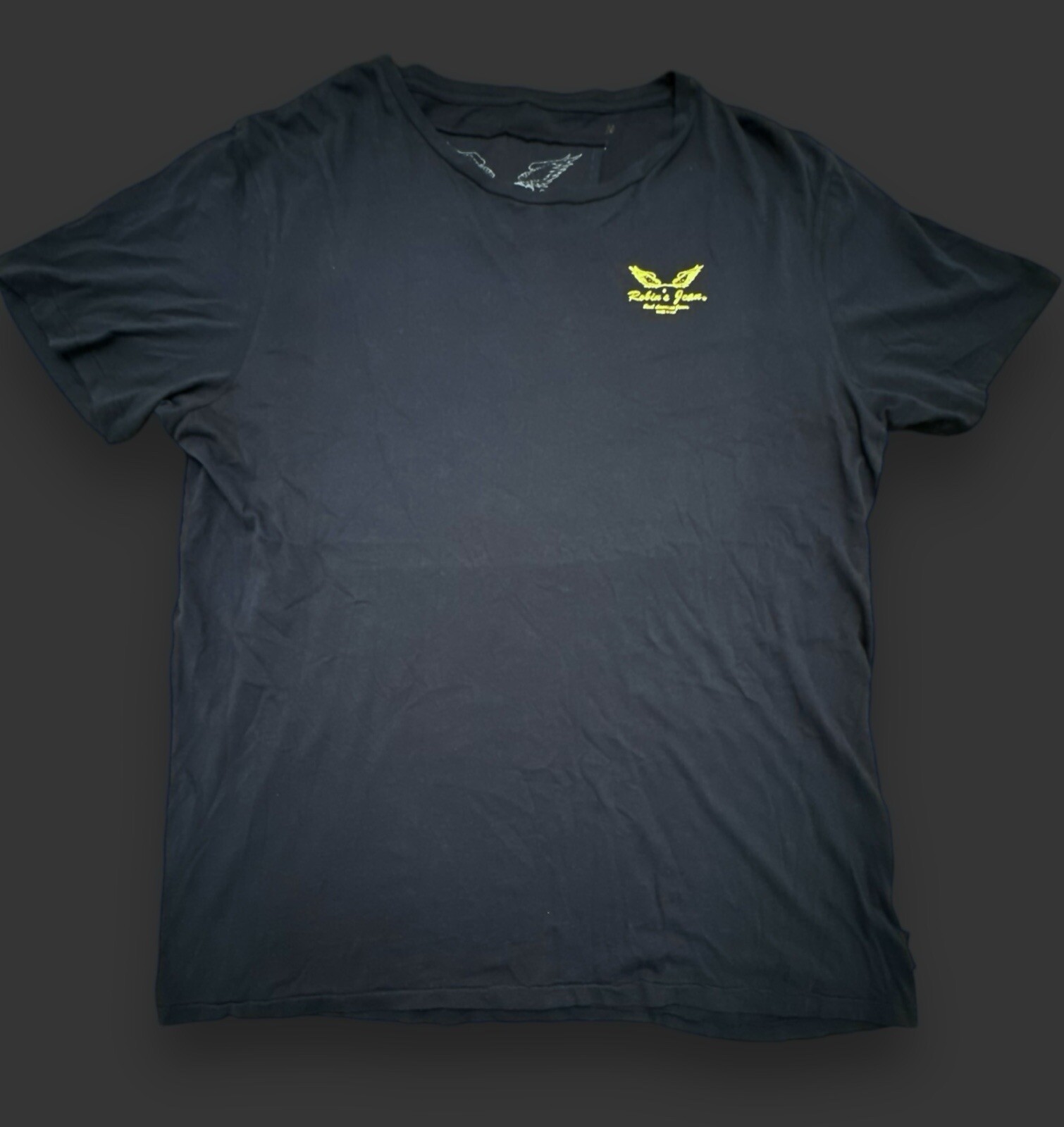 Robins Jeans Blue and Gold Shirt Size 5xl $229 Retail Foil