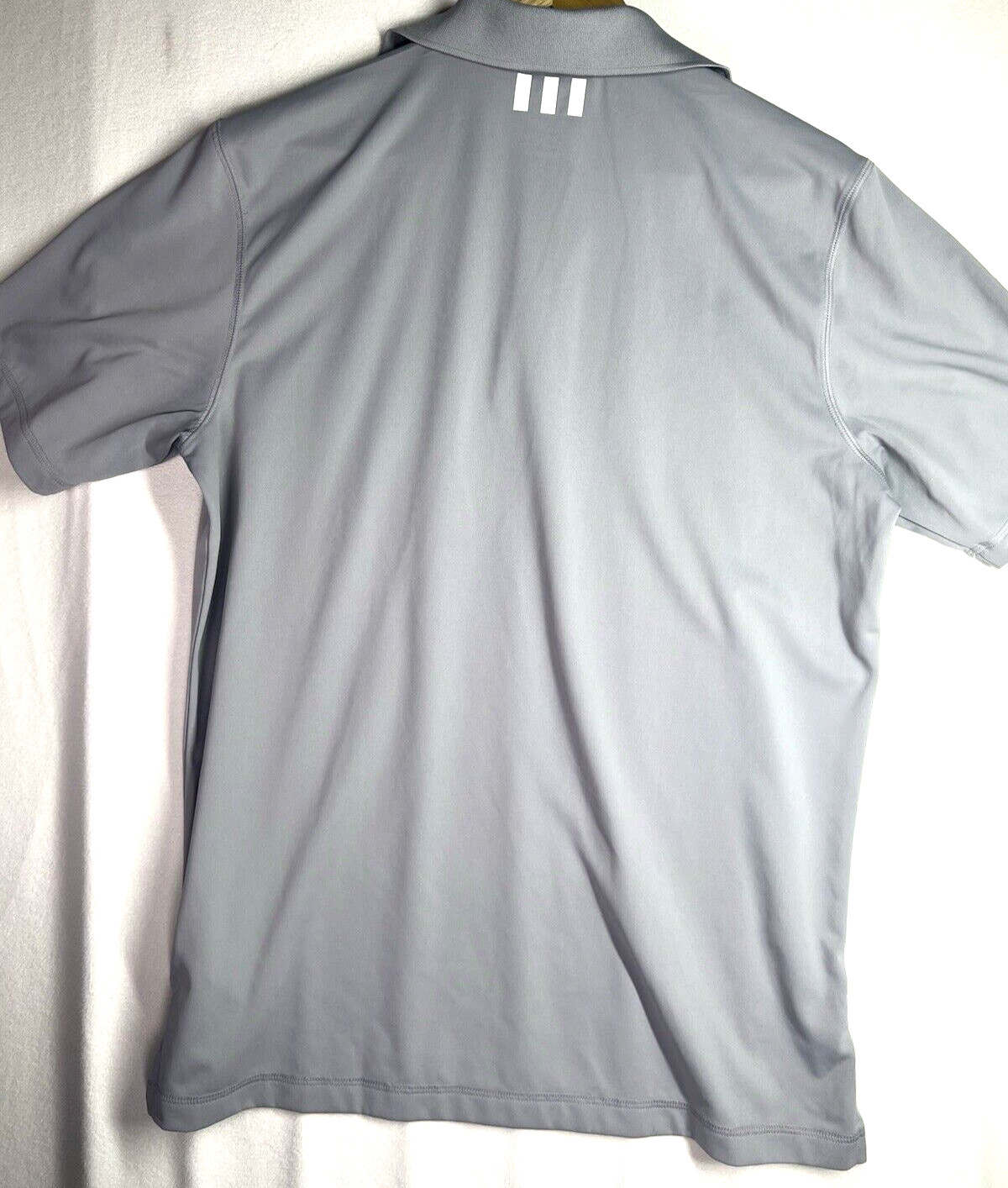 Adidas Pure-Motion Golf Polo Golf Shirt Men&rsquo;s Size Medium Gray Short Sleeve