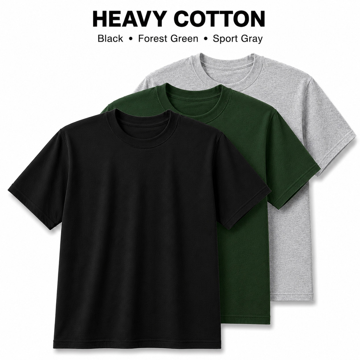 Gildan Heavy Cotton 5000 T-Shirt 3 & 5 Pack Men&rsquo;s Fashion Color Cotton Tee S-5XL