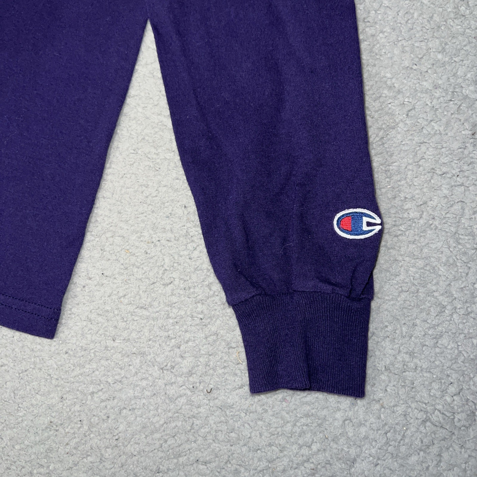 Champion New York University Stern Shirt Men Sz S Purple Long Sleeve College Tee