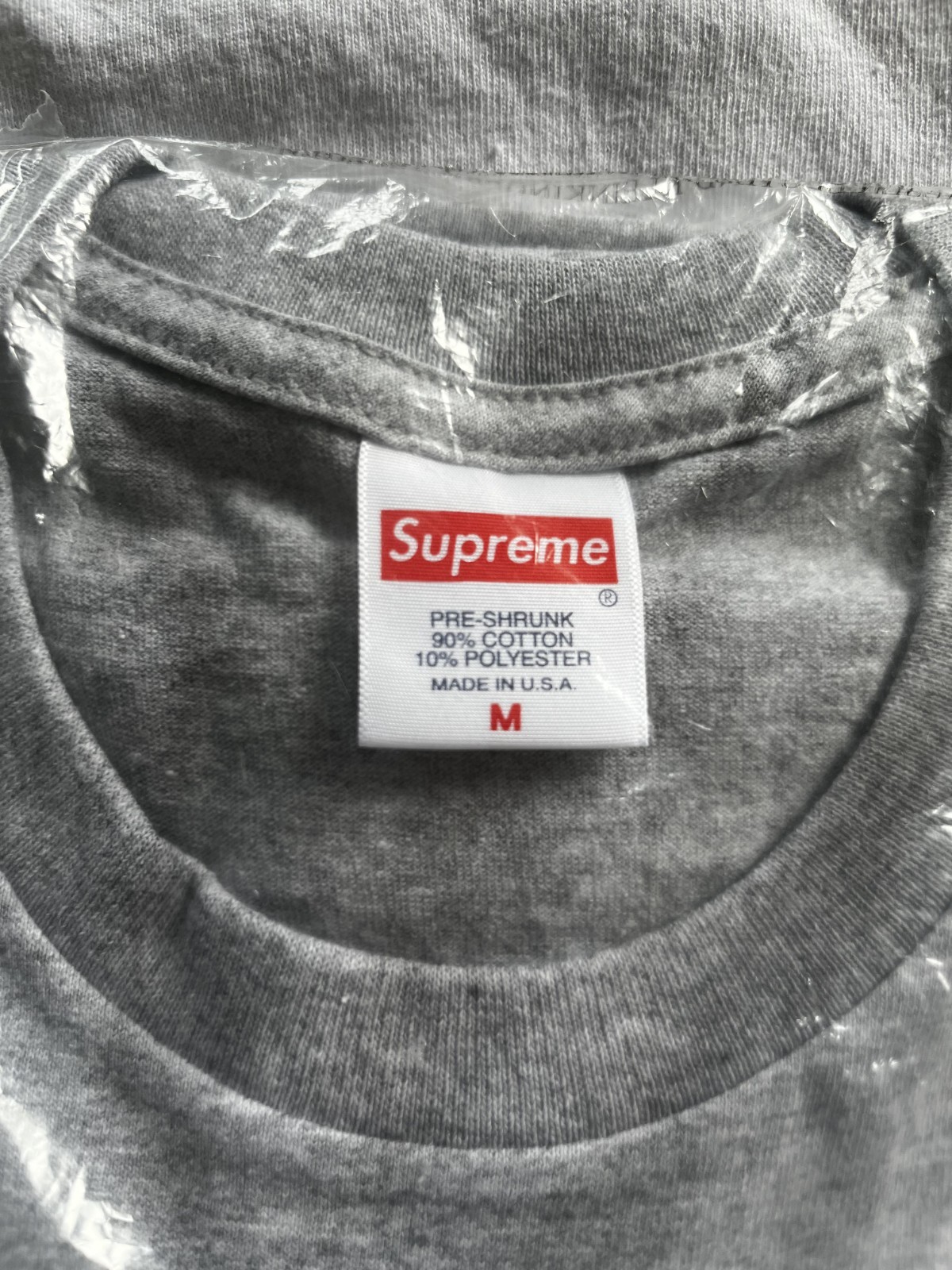 Supreme New York Tee Heather Grey Men&rsquo;s Medium – SS23 – BRAND NEW