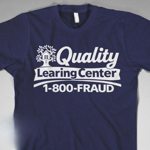 Quality Learing Center Funny Parody T Shirt Education Humor Tee S-5XL