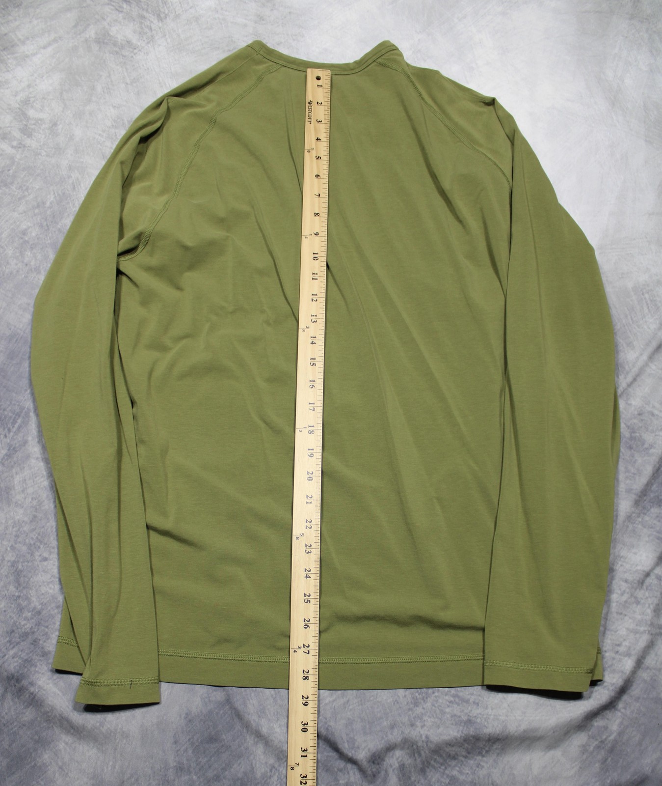 Public Rec Henley Shirt Mens 2XL Green Long Sleeve Pima Cotton Tencel Stretch