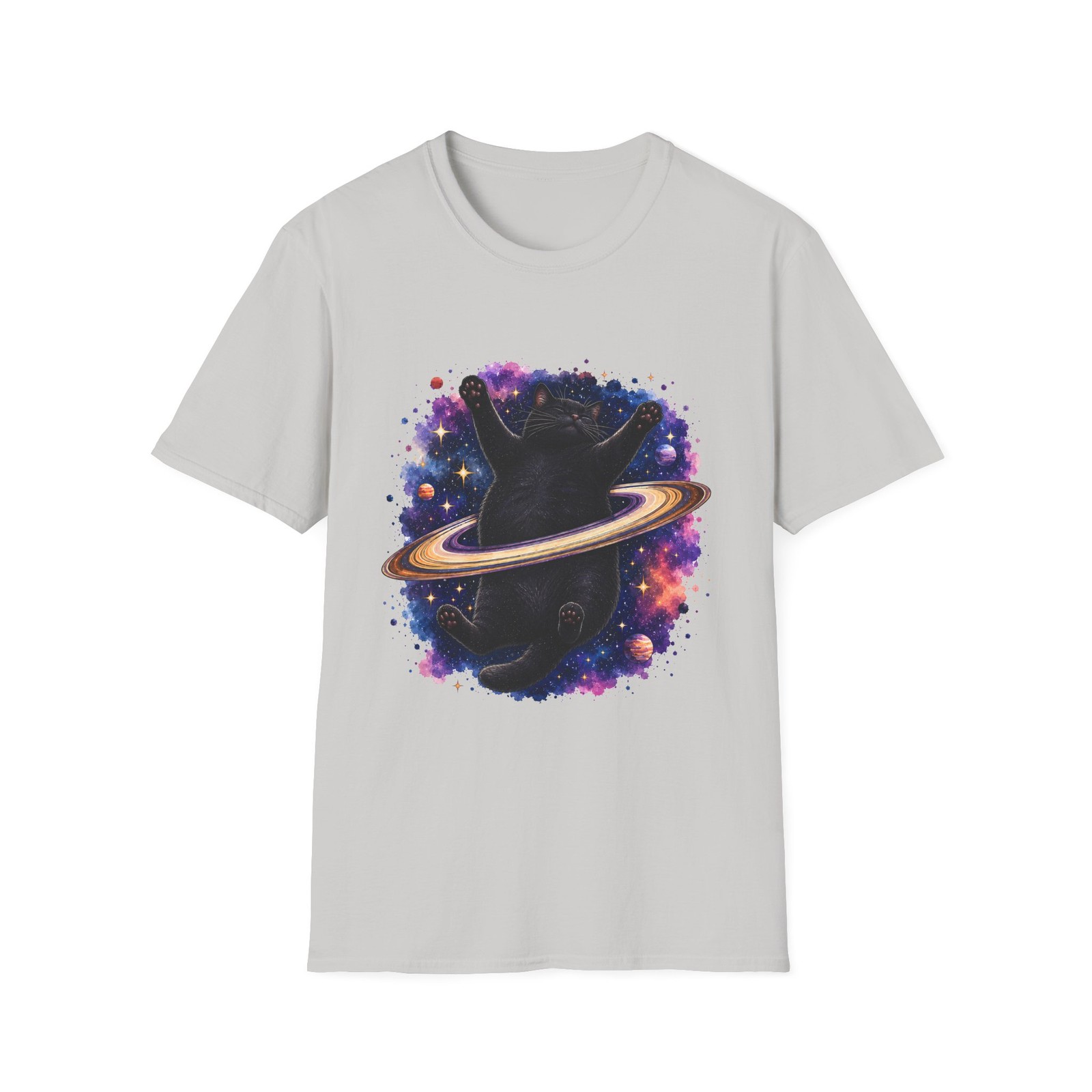 Cosmic Void Cat T-Shirt | Black Cat in Space Tee