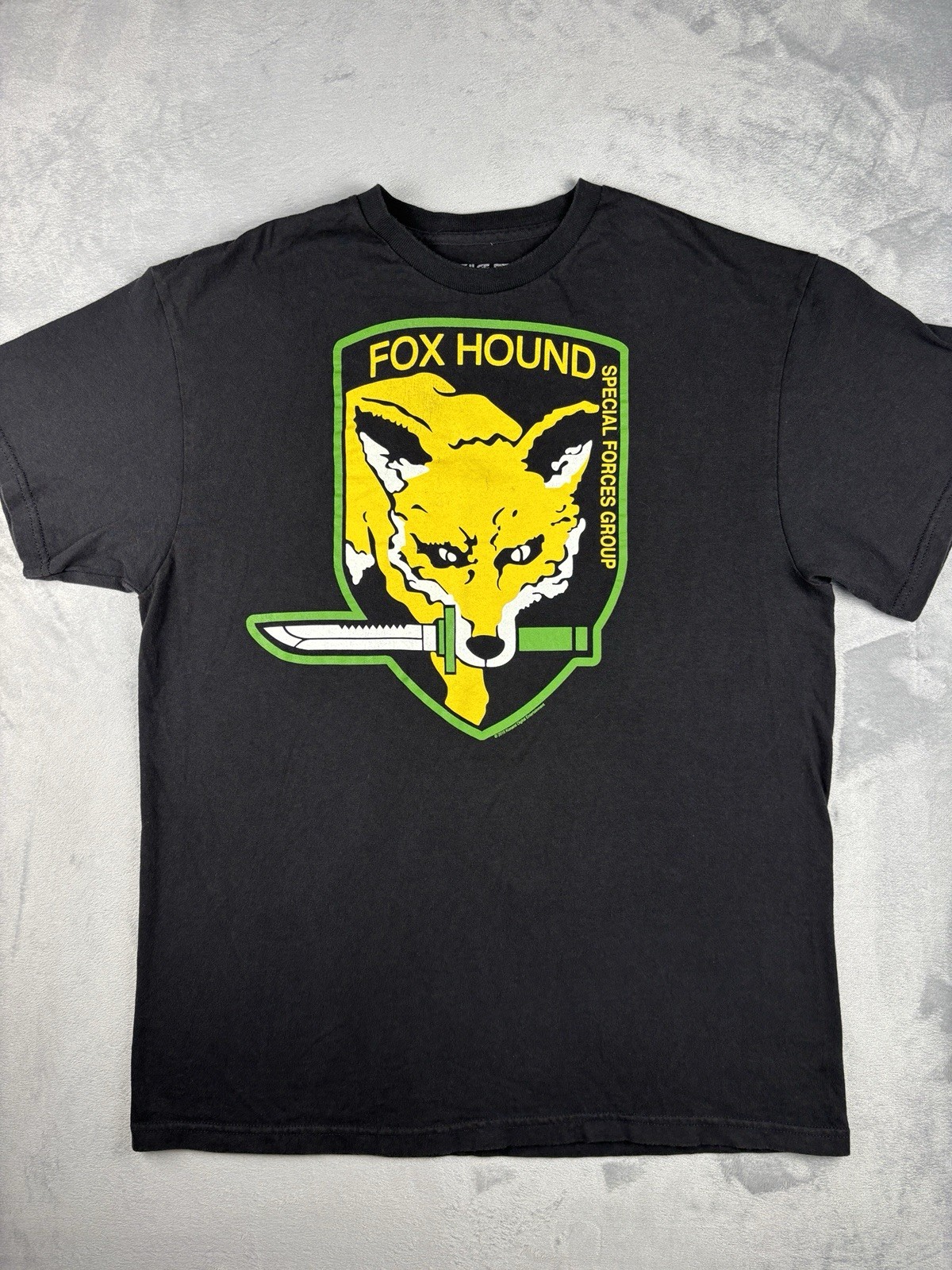 Vintage Metal Gear Solid FOXHOUND Promo T-Shirt Large Konami Gaming Tee