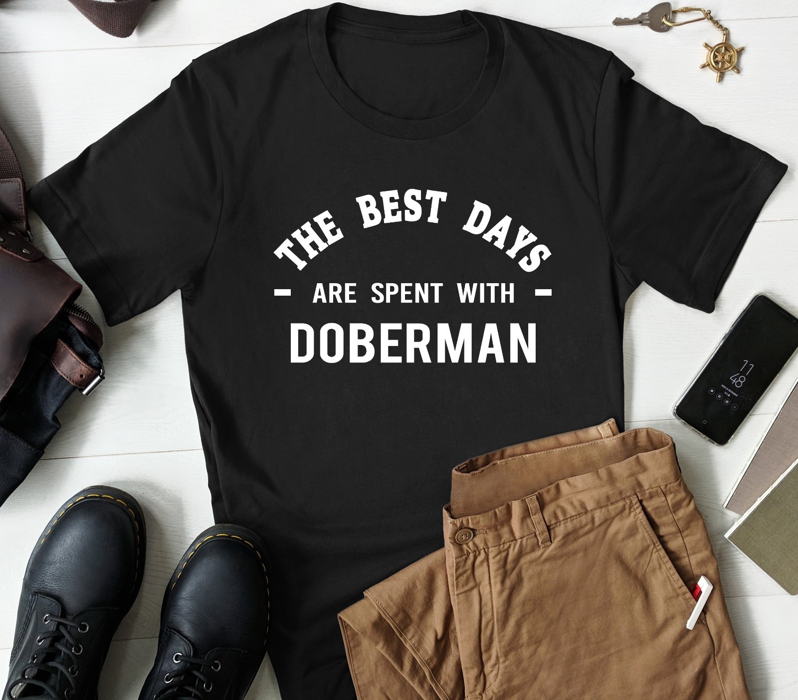 Doberman Dog Lover T-shirt Doberman Owner Person Gifts Men & Women