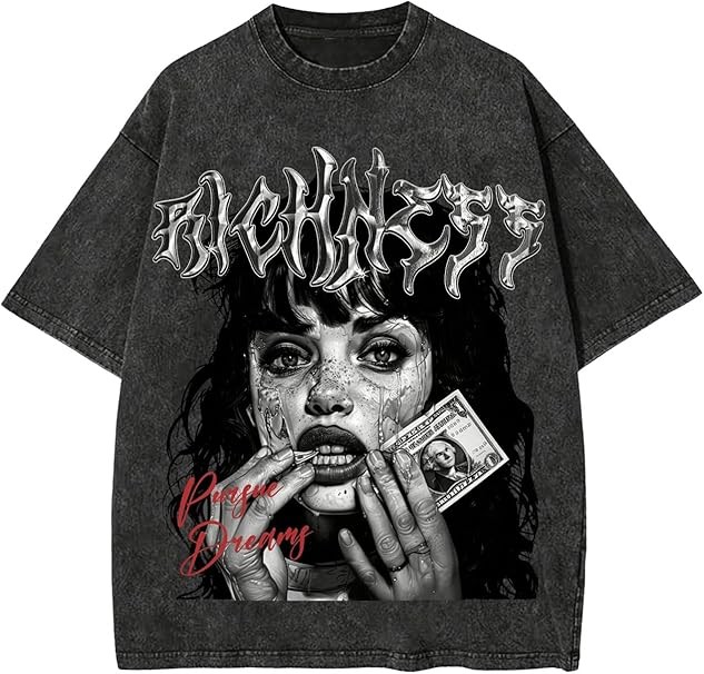 Milumia Men&rsquo;s Graphic T-Shirt Letter Print Short Sleeve Vintage Tee Loose