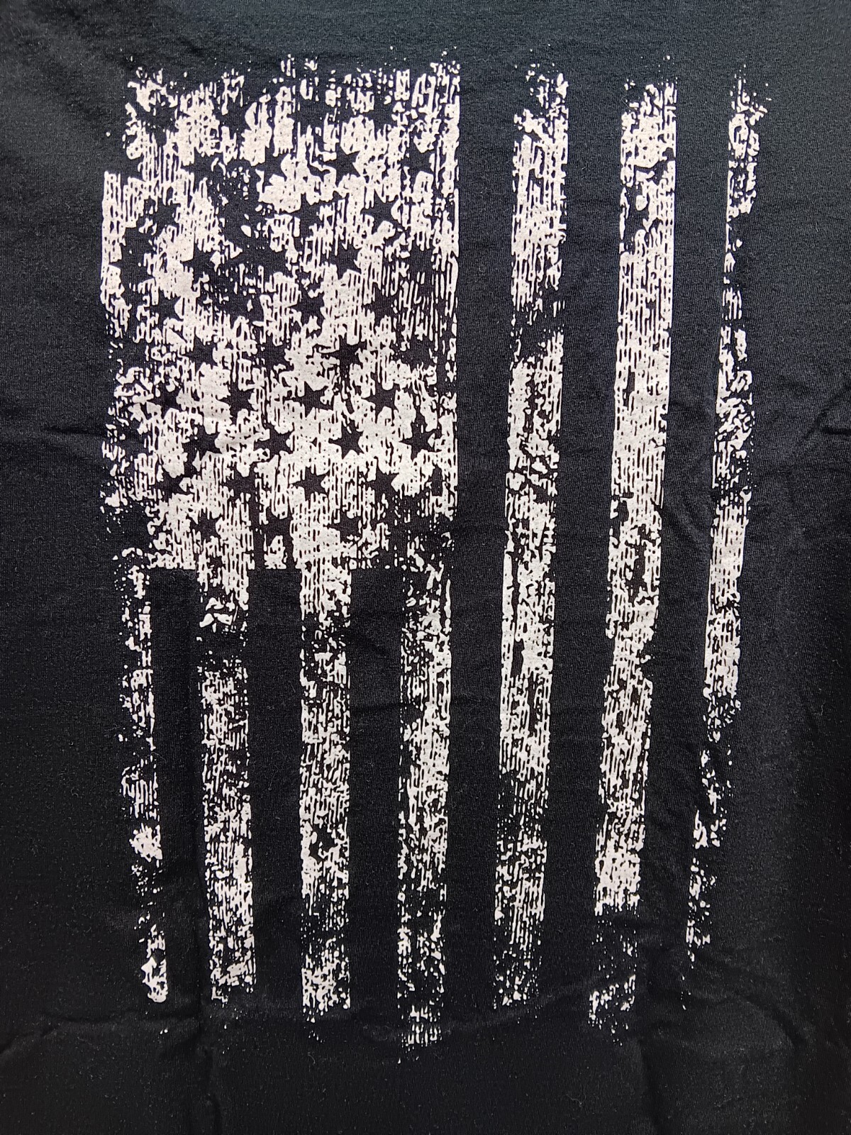 I LOVE MY FREEDOM MENS 2XL FITS XL BLACK FLAG GRAPHIC ON BACK SLEEVE LOGOS