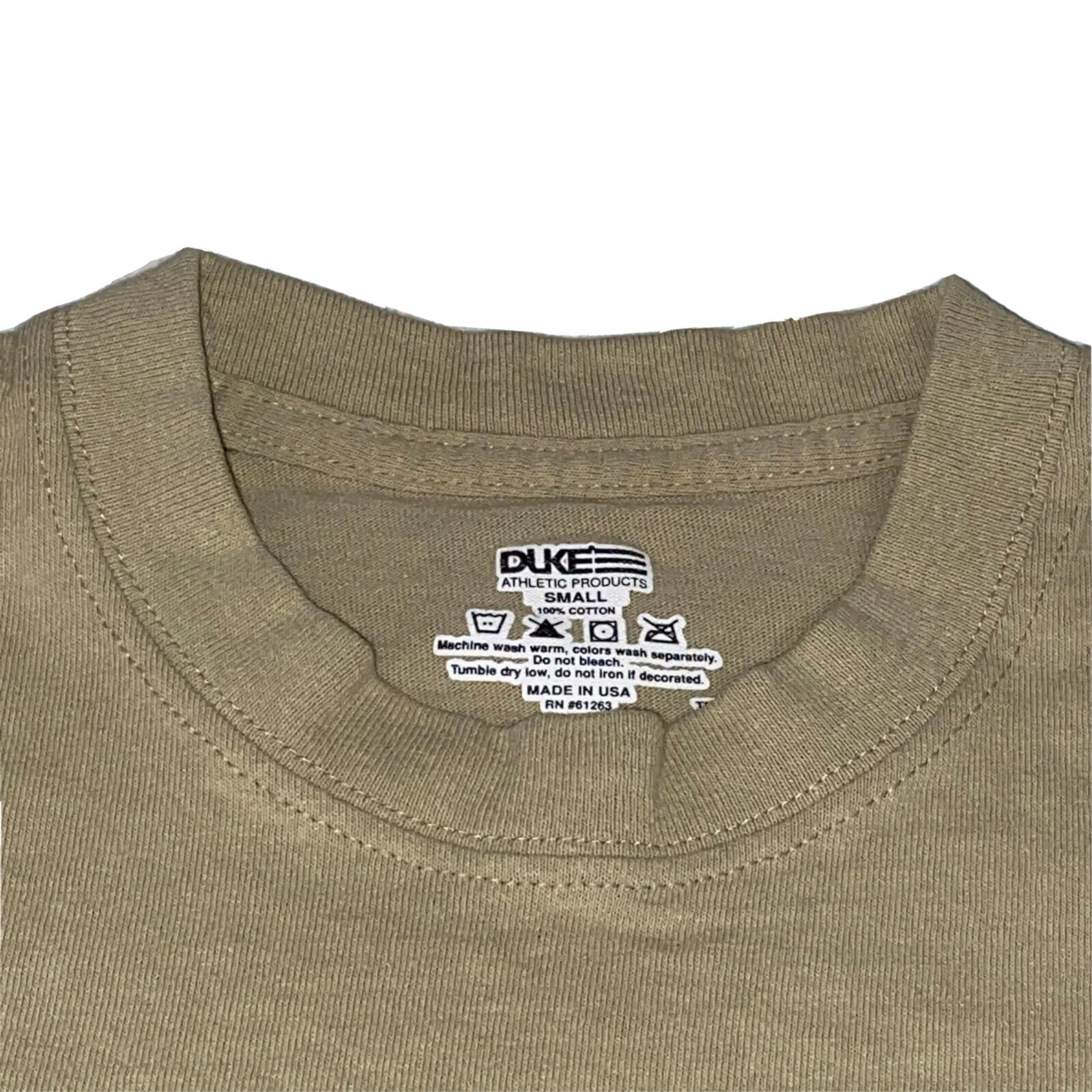 Duke T Shirt Small 100% Cotton Tactical Military Desert Khaki Tan Cool i