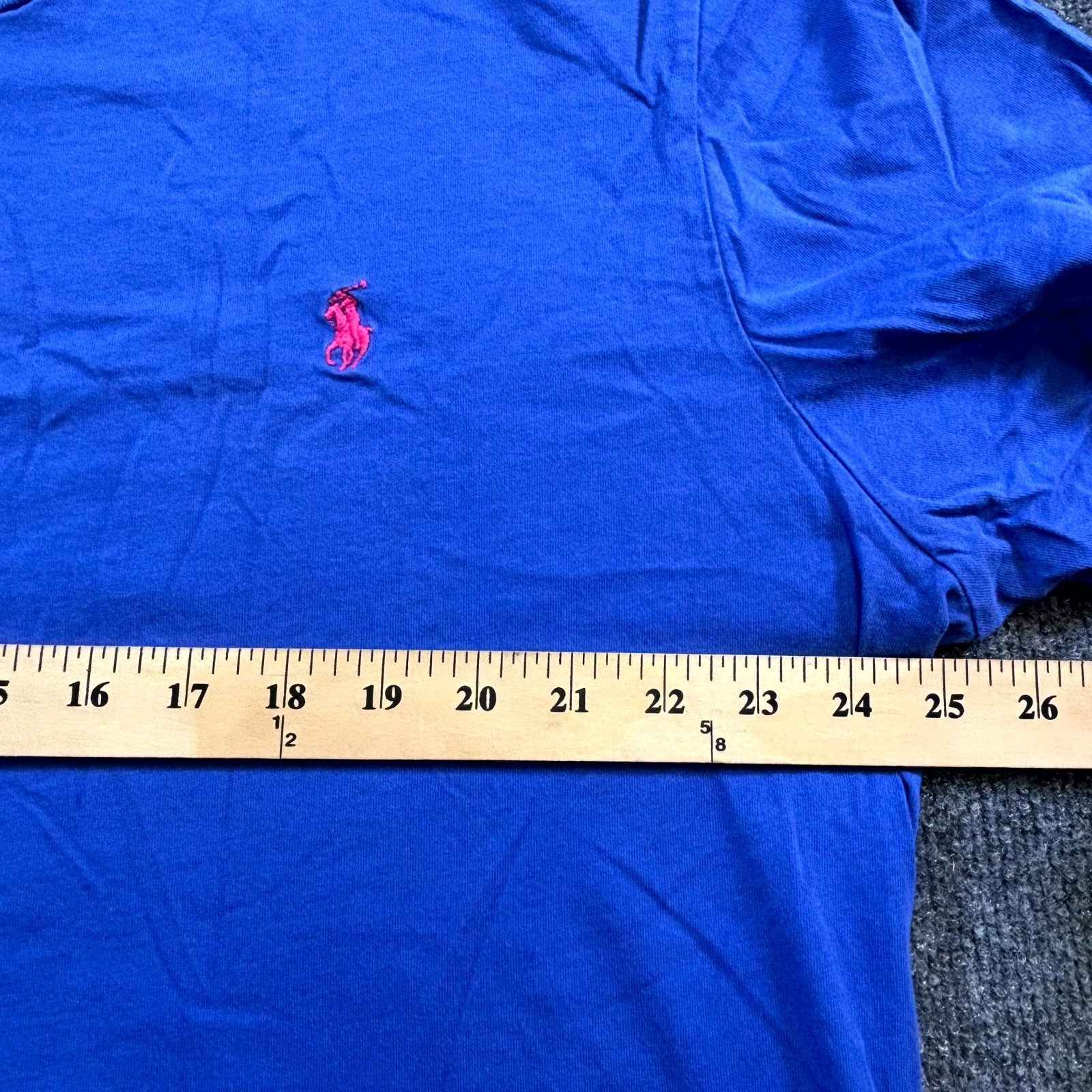 Polo Ralph Lauren T-Shirt Men&rsquo;s 2XL Blue Cotton Pony Logo Casual Summer Outdoor