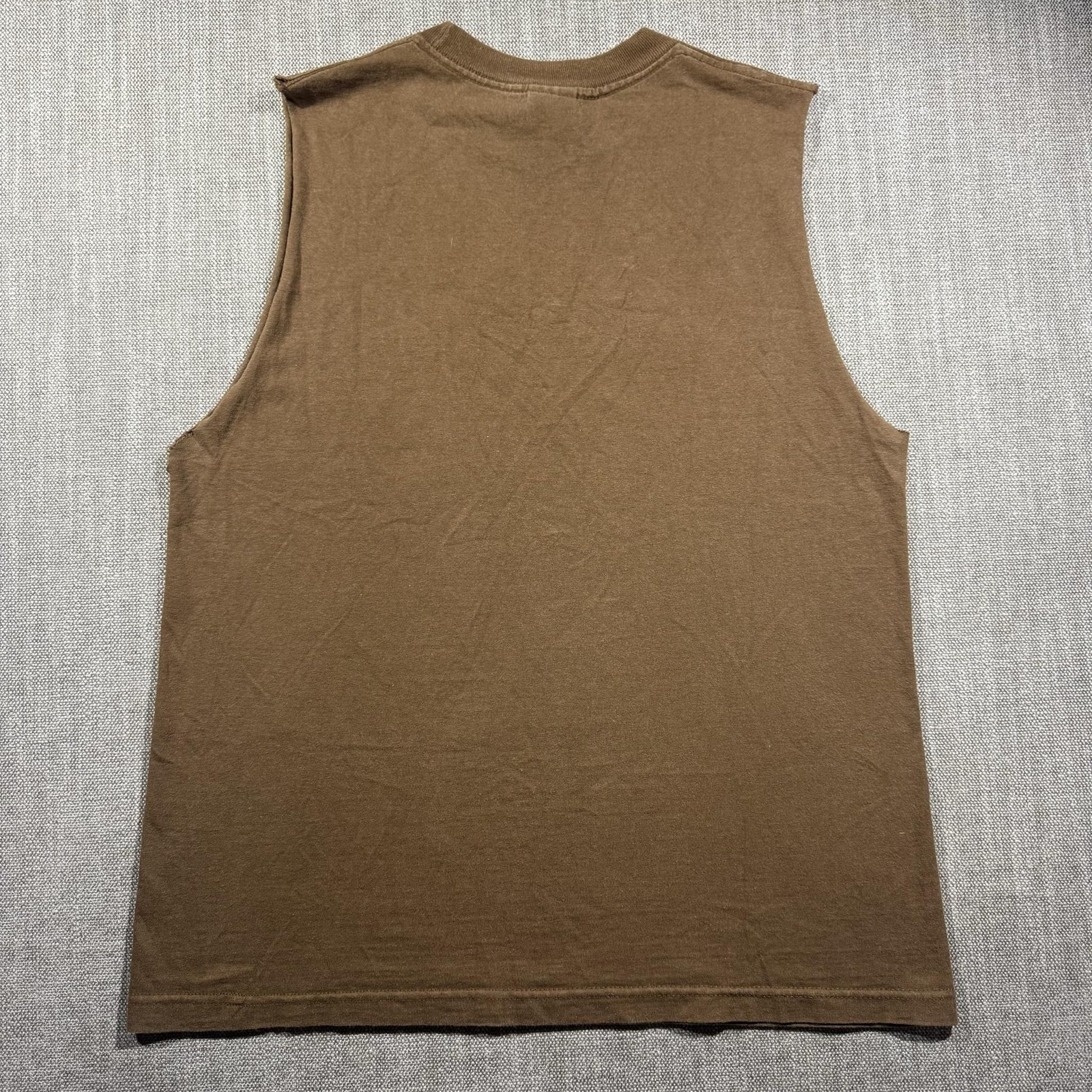 Homer Simpson Shirt Mens Medium Brown Ladies Man Graphic Sleeveless Tank Top