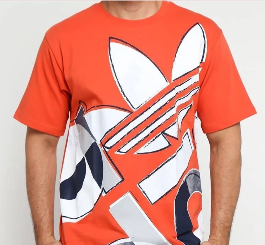NEW MEN&rsquo;S ADIDAS ORIGINALS BOLD TREFOILTEE SHIRT ~SIZE LARGE #DV3286