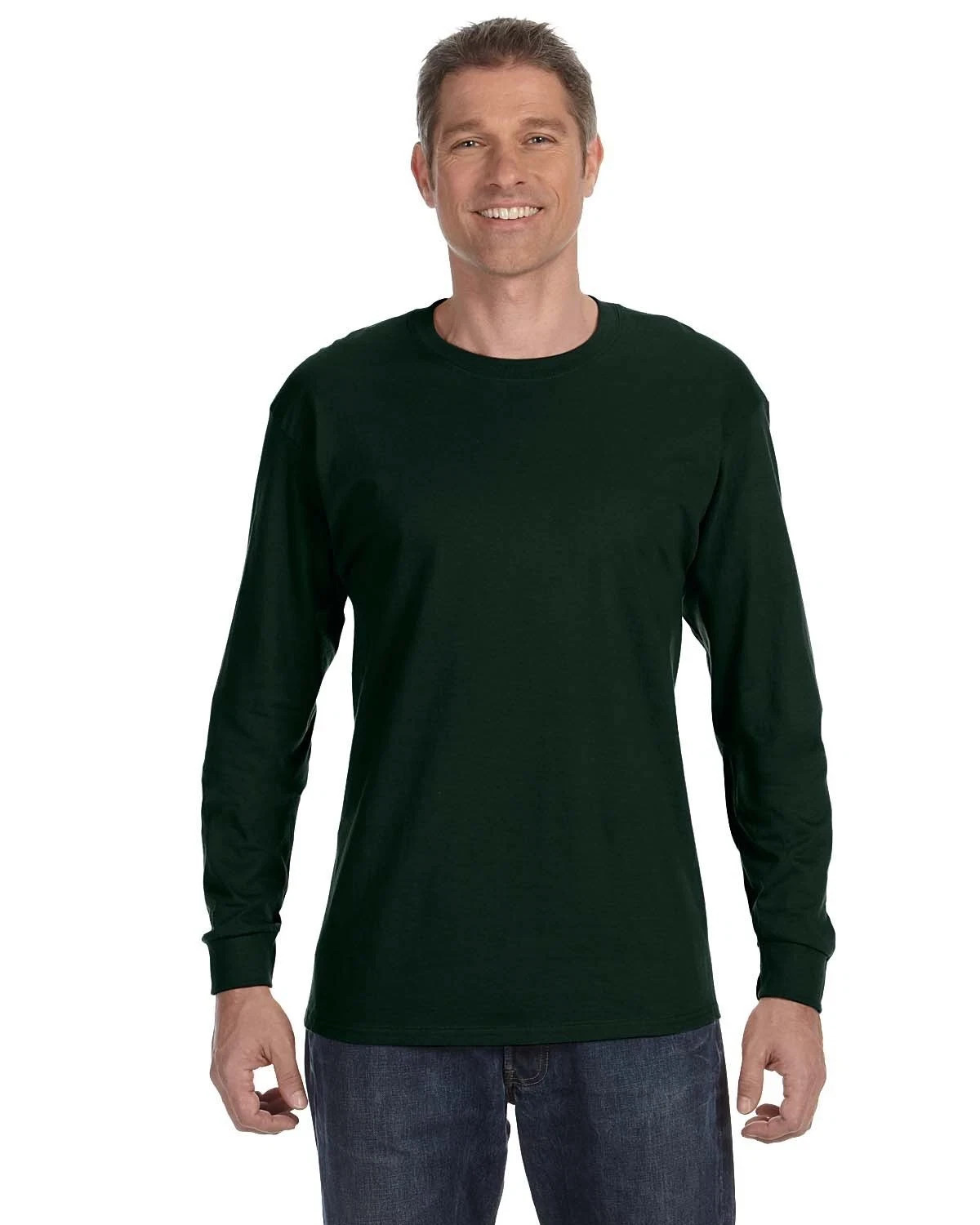 Gildan G540 Men&rsquo;s Heavy Cotton Preshrunk T Shirt Long Sleeve Crew Neck T-Shirt