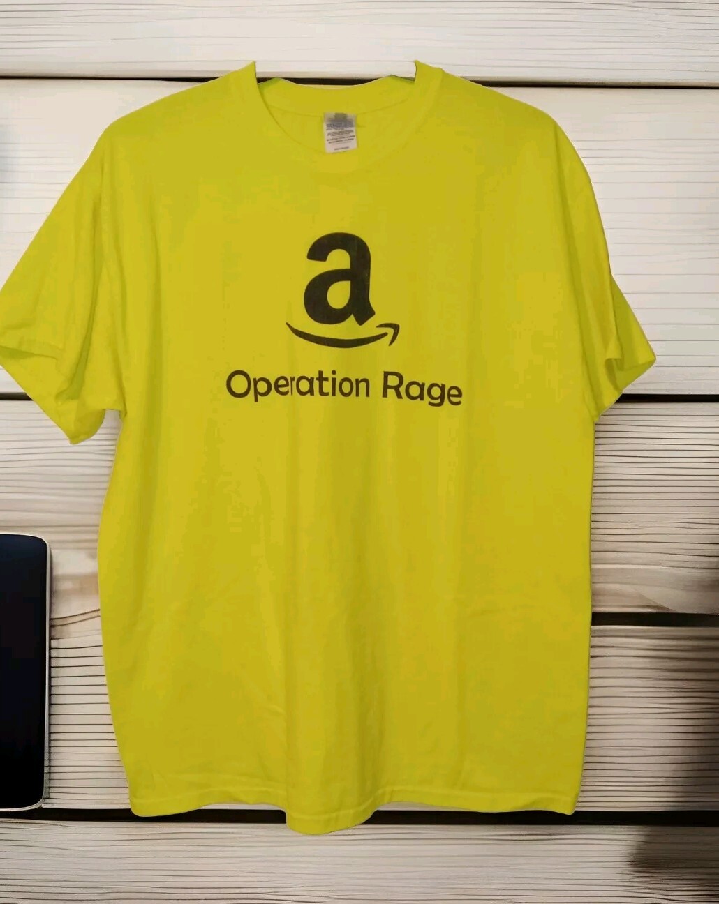 Amazon Operation Rage OR Logo Yellow Sz XL Men&rsquo;s T-Shirt Georgia Pacific