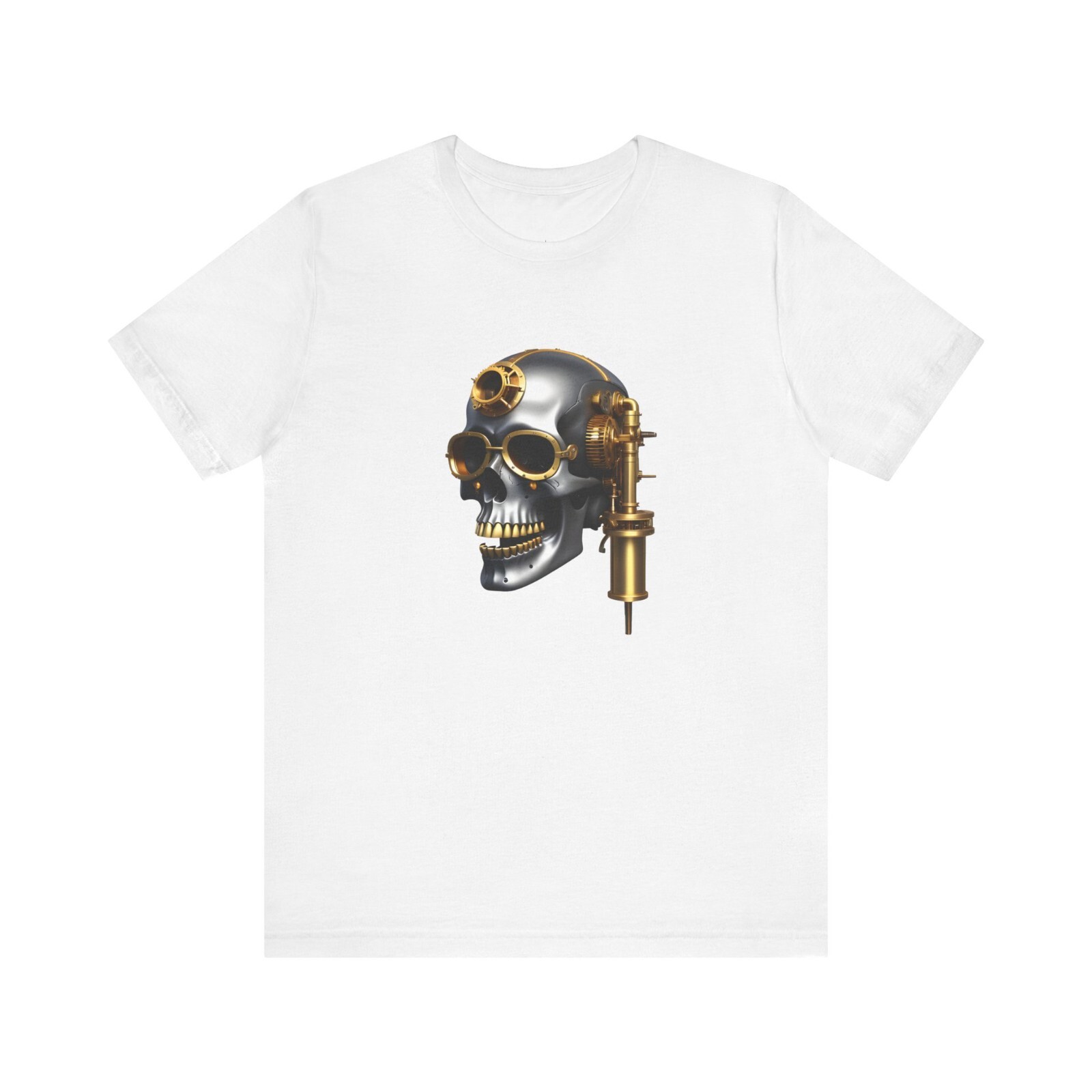 Vintage Steampunk skull Graphic T-shirt, Best Choice For Festival Street Wear