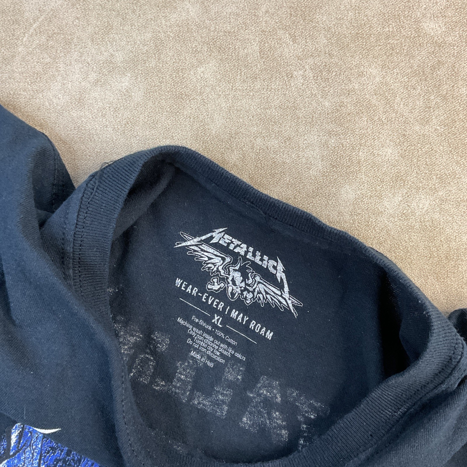 Metallica T-Shirt Men Sz XL Worldwired Tour 2017 VTG Y2K Orlando Double Sided