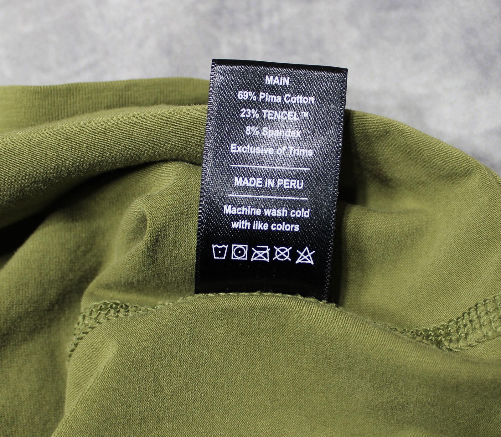 Public Rec Henley Shirt Mens 2XL Green Long Sleeve Pima Cotton Tencel Stretch