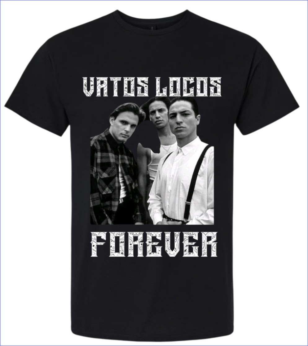 Vatos Locos Forever T-shirt Men&rsquo;s or Youth Small to 5X-Large Black