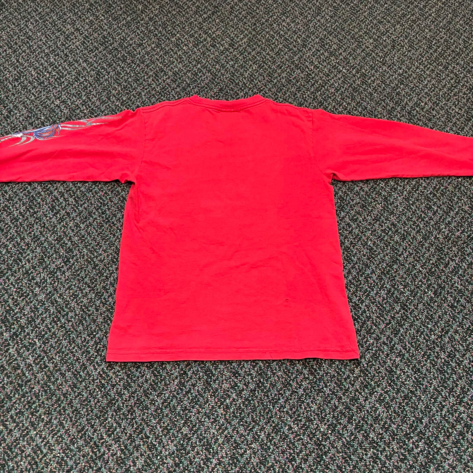 Vintage Youth JNCO Jeans Tribal Tiger Red Longsleeve Shirt Medium